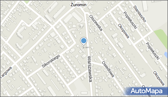 WZU/002/P, DW 541, Warszawska, Żuromin - Stacja Kontroli Pojazdów
