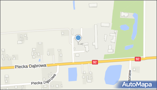 Stacja paliw, DK92, Plecka Dąbrowa 35, Plecka Dąbrowa 99-311 - Stacja paliw