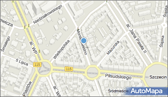 SPP - Podstrefa B, Monte Cassino 10, Szczecin 70-465 - Strefa płatnego parkowania, godziny otwarcia