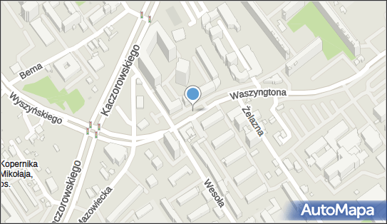 Strefa płatnego parkowania, Waszyngtona Jerzego, Białystok 15-269, 15-274, 15-280, 15-304 - Strefa płatnego parkowania
