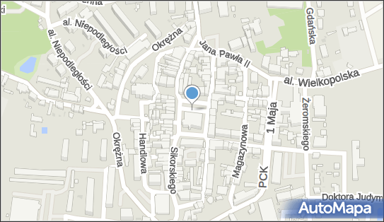 Strefa płatnego parkowania, Plac Ratuszowy, Sulechów - Strefa płatnego parkowania