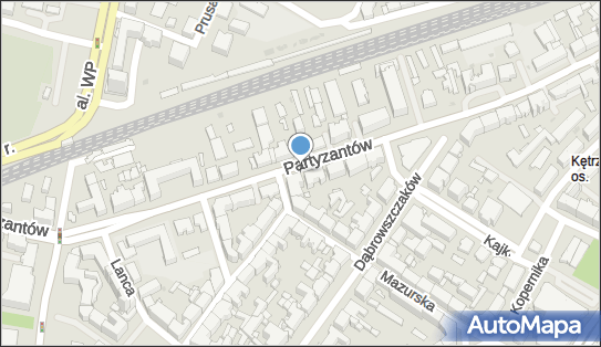 Strefa płatnego parkowania, Partyzantów 76, Olsztyn 10-525 - Strefa płatnego parkowania