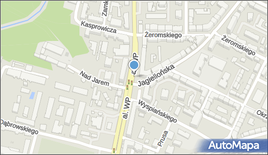 Strefa płatnego parkowania, Aleja Wojska Polskiego, Olsztyn - Strefa płatnego parkowania