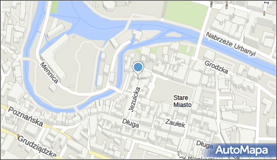 Strefa płatnego parkowania, Jezuicka 12, Bydgoszcz - Strefa płatnego parkowania