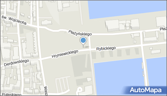 Strefa płatnego parkowania, Hryniewickiego A. 60, Gdynia - Strefa płatnego parkowania