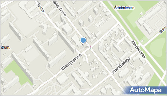 Strefa płatnego parkowania, Waszyngtona Jerzego, Białystok 15-269, 15-274, 15-280, 15-304 - Strefa płatnego parkowania