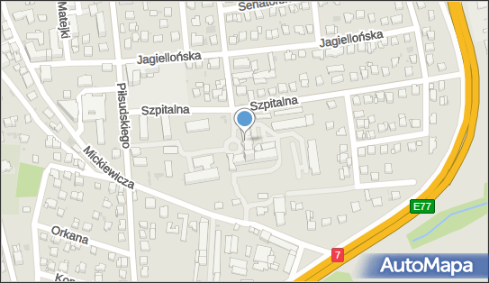 Samodzielny Publiczny Zakład Opieki Zdrowotnej w Myślenicach 32-400 - Szpital, numer telefonu