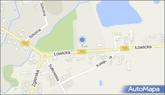 Targowisko, DW 703, Łowicka, Piątek - Targowisko