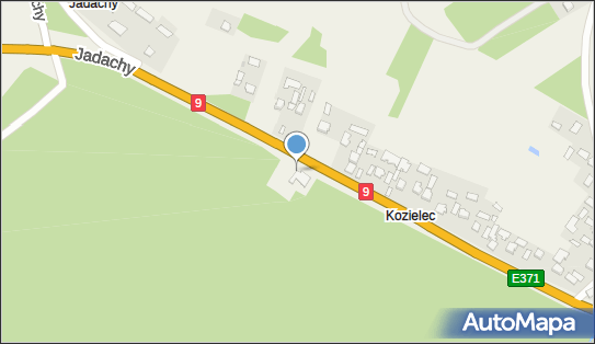 Parking TIR, E 371, Kozielec - TIR - Parking