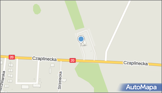 Przy stacji MOYA, Czaplinecka20 27, Złocieniec 78-520 - TIR - Parking