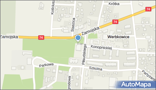 Toaleta publiczna, Piłsudskiego Józefa 2, Werbkowice 22-550