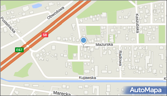 nr 0492, Mazurska 49, Zielonka 05-220 - Trafostacja
