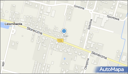 nr 0570, DW 721, Słoneczna, Lesznowola - Trafostacja