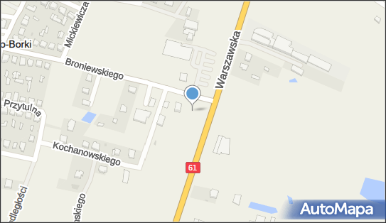 nr 0820, DK 61, Olszewo-Borki - Trafostacja