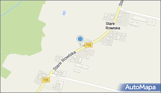 nr 2-0441, DW 705, Stare Rowiska - Trafostacja