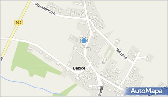 nr A504, Wiejska, Babice 47-440 - Trafostacja