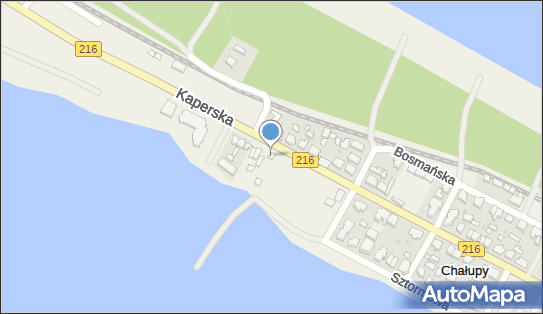 nr T-95673, DW216, Kaperska, Chałupy 84-120 - Trafostacja