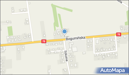 nr W1038, Bogumińska78 17, Olza 44-353 - Trafostacja