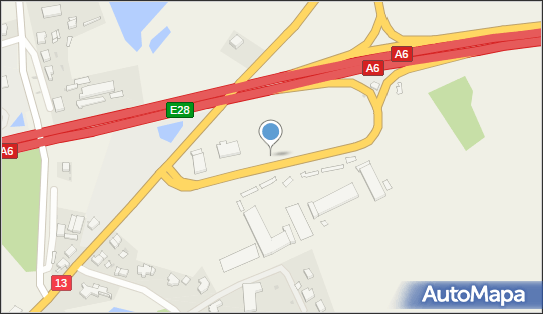 Trafostacja, A6, E28, DK 13, Kołbaskowo - Trafostacja