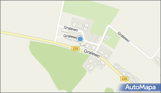 Trafostacja, DW 158, Gralewo - Trafostacja