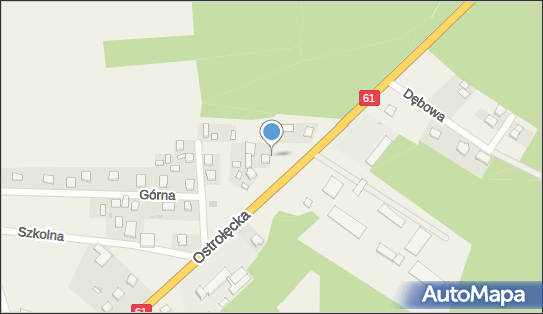 Trafostacja, DK 61, Młynarze - Trafostacja