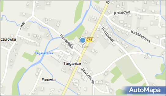 Trafostacja, DW 781, Targanice - Trafostacja