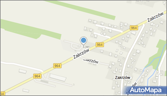 Trafostacja, DW 964, Zakrzów - Trafostacja