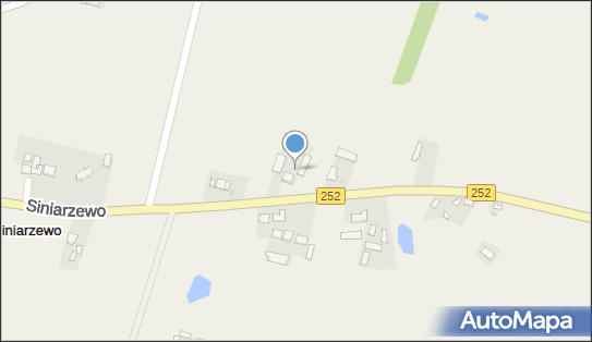 Trafostacja, DW 252, Siniarzewo - Trafostacja