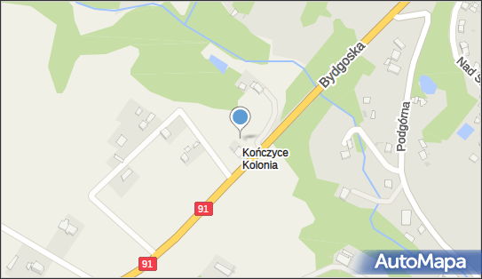 Trafostacja, DK E751, Kończyce - Trafostacja