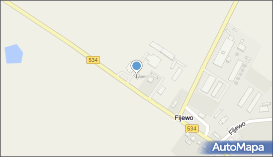 Trafostacja, DW 534, Fijewo - Trafostacja