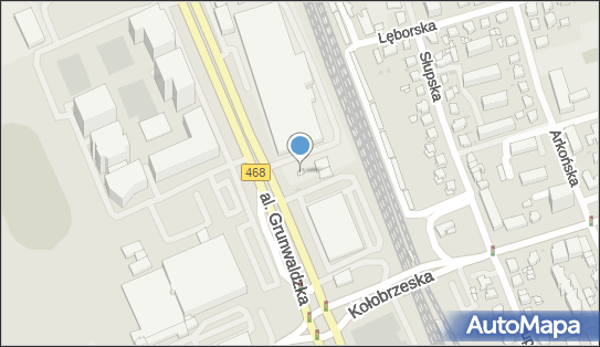 Trafostacja, DW 468, Aleja Grunwaldzka, Gdańsk - Trafostacja