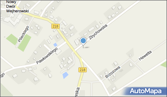 Trafostacja, DW 218, Nowy Dwór Wejherowski - Trafostacja