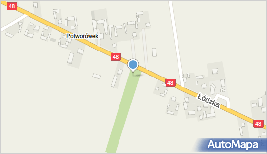 Trafostacja, DK 48, Potworówek - Trafostacja