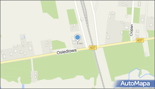 Trafostacja, DW 637, Goździówka - Trafostacja
