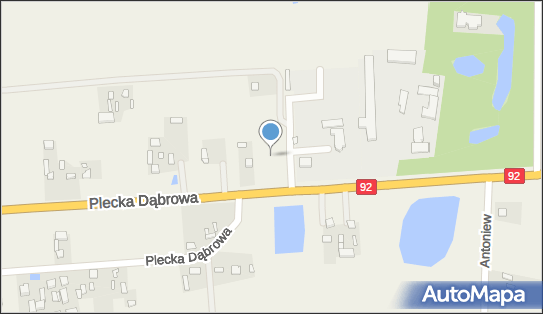 Trafostacja, DK 2, Plecka Dąbrowa - Trafostacja