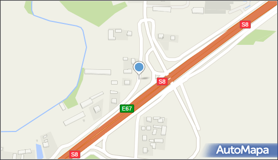Trafostacja, DK E678, Kolonia Studzianki - Trafostacja