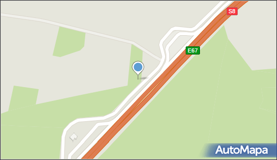 Trafostacja, DK E678, Leśniczówka Zwierzyniec - Trafostacja