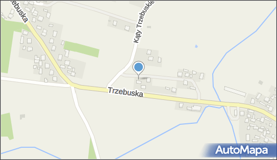 Trafostacja, DW 881, Kąty Trzebuskie - Trafostacja