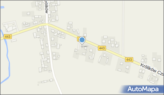 Trafostacja, DW 443, Królików - Trafostacja