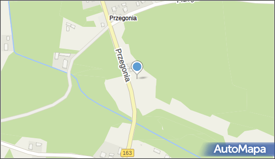 Trafostacja, DW 163, Przegonia - Trafostacja