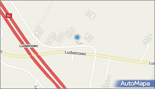 Trafostacja, DW 265, Ludwinowo - Trafostacja