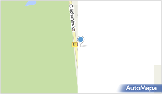 Trafostacja, DW 541, Ciechanówko - Trafostacja