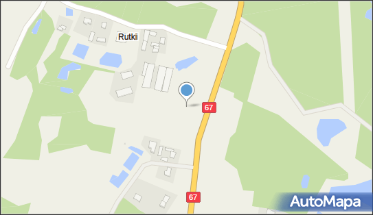Trafostacja, DK 67, Rutki - Trafostacja