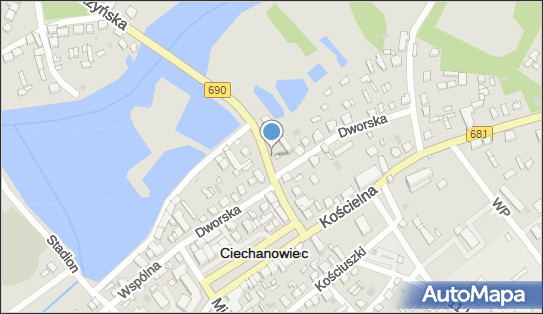 Trafostacja, DW 690, Łomżyńska, Ciechanowiec - Trafostacja