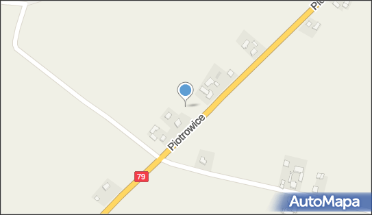Trafostacja, DK 79, Piotrowice - Trafostacja