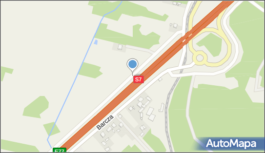 Trafostacja, DK E777, Barcza - Trafostacja