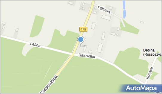 Trafostacja, DW 479, Kolonia Rossoszyca - Trafostacja