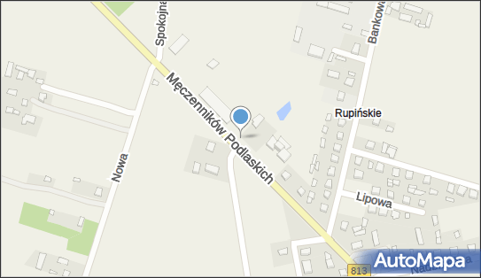 Trafostacja, DW 813, Męczenników Podlaskich, Drelów - Trafostacja