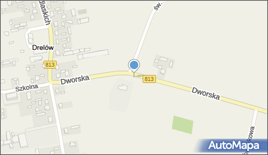 Trafostacja, DW 813, Dworska, Drelów - Trafostacja