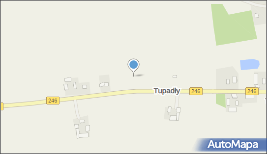 Trafostacja, DW 246, Tupadły - Trafostacja